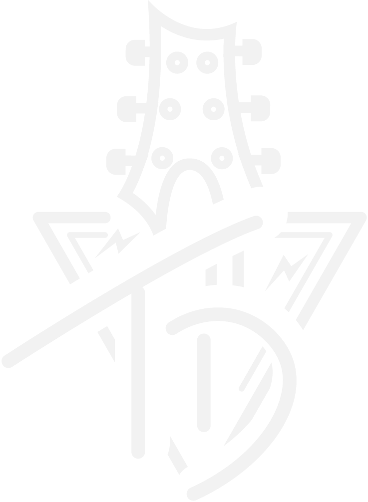 Tyler Downey — TD guitar headstock logo