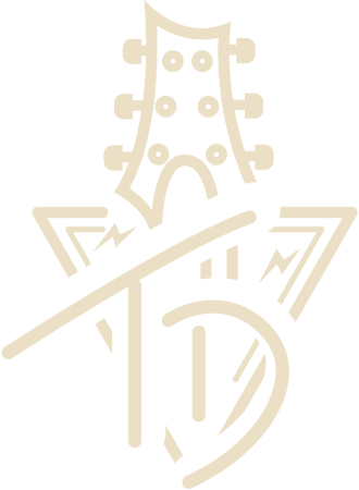 Tyler Downey — TD guitar headstock logo